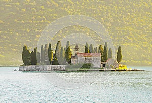 St.George Island near Perast in Bay of Kotor, Montenegro