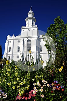 St. George Mormon LDS Temple White Stone Church Religion