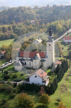 St. George Parish Church in Gornja Stubica, Croatia photo