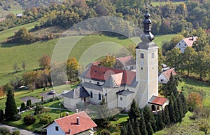 St. George Parish Church in Gornja Stubica, Croatia photo