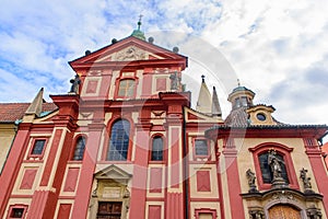 St. George`s Basilica, a church within Prague Castle, Prague, Czech Republic photo