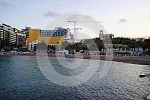 St George`s Bay in Paceville,Malta