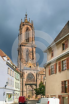 St. George`s Church, Selestat, Alsace, France