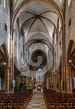 St. George`s Church, Selestat, Alsace, France