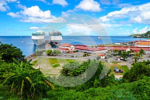 St George s harbour in Grenada