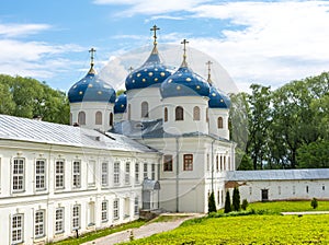 St. George`s Yuriev Monastery, Veliky Novgorod, Russia photo