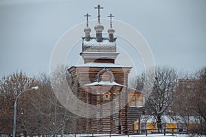 St George the Victorious Church, Museum of Wooden Architecture, city park Kolomenskoye, Moscow, Russia