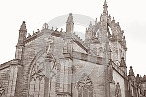 St Giles Cathedral Church Facade, Royal Mile; Lawnmarket; Edinburgh