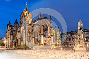 St Giles` Cathedral Edinburgh Royal Mile