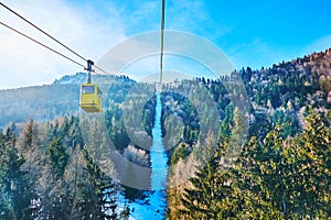 St Gilgen cable car, Salzkammergut, Austria