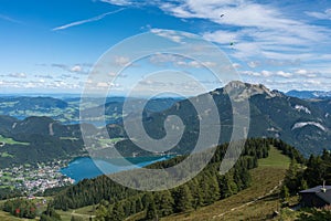 ST GILGEN, SALZBURG/AUSTRIA - SEPTEMBER 15 : View from ZwÃ¶lfer