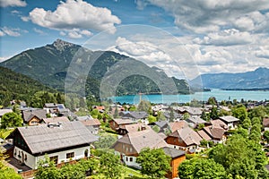 St Gilgen village at Wolfgangsee in Austria