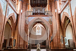St. Goar, Germany - August 30, 2020: A church in St. Goar in Germany.