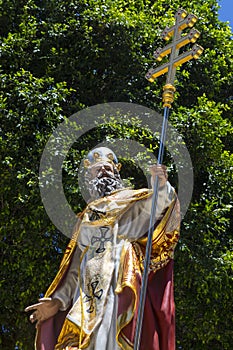 St. Gregory Statue in Independence Square on Gozo