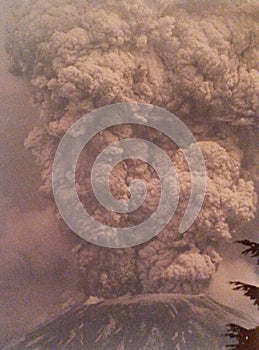 St Helens Eruption photo