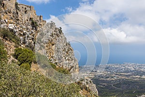 St. Hilarion Castle in Kyrenia,