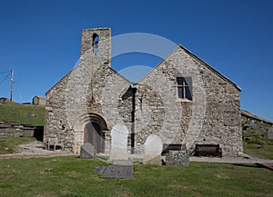 St Hywyn church Aberdaron Llyn Peninsula Gwynedd Wales