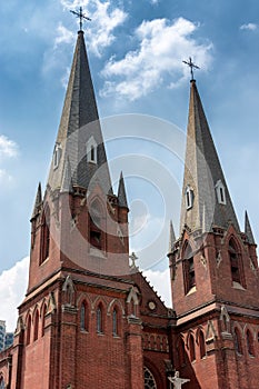 St. Ignatius Cathedral, Xujiahui Cathedral, Roman Catholic church in Shanghai, China photo