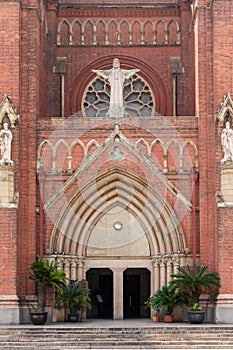 St. Ignatius Cathedral Xujiahui Cathedral, Roman Catholic church in Shanghai, China photo