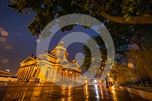 St. Isaac`s Cathedral at night, Saint Petersburg, Russia