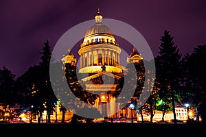 St. Isaac`s Cathedral in Saint-Petersburg, Russia