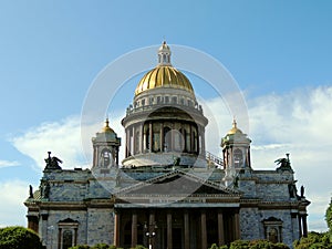 St. Isaac`s Cathedral in St. Petersburg. The oldest sights of St. Petersburg