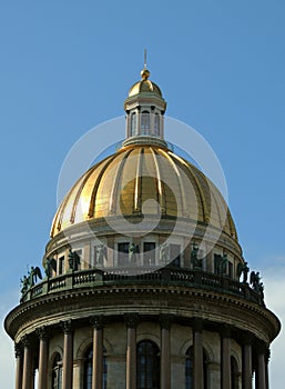 St. Isaac`s Cathedral in St. Petersburg. The oldest sights of St. Petersburg