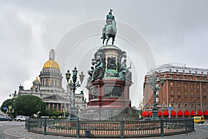 St. Isaac's Square in Saint Petersburg, Russia