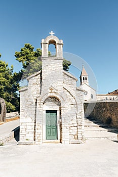 St Ivan and Teodor chapel within Dominican monastery in town Bol on island of Brac, Croatia