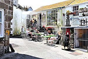 Back street cafe, St. Ives, Cornwall, UK