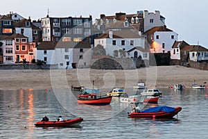 St Ives harbour at high tide