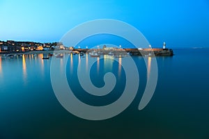 St Ives Harbour at Night