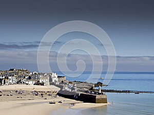 St Ives Smeatons Pier and beach