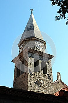 St. Jakobus ap. church tower, Opatija, Croatia, Europe