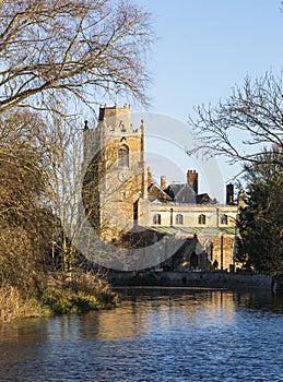 St James church on the River Great Ouse