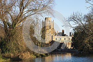 St James church on the River Great Ouse