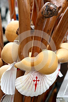 St. James pilgrim accessories in Spain