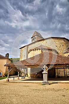 Saint-Jean-de-Cole is a medieval village in the north of the Dordogne, France photo