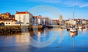 St Jean de Luz Old Town and port, Basque country, France