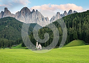 St Johann Church, Santa Maddalena Dolomites Italy