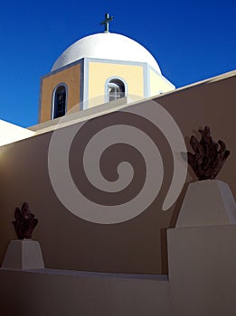 St John the Baptist Cathedral in Fira, Santorini, Greece