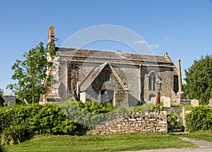 St. John The Baptist church at Inglesham, Wiltshire, an ancient unmodernised small church near the River Thames at