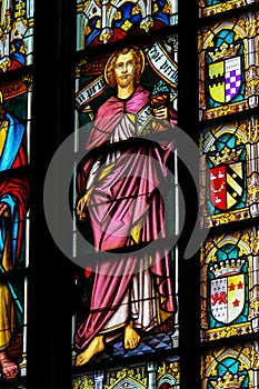 St John the Evangelist - Stained Glass in Bruges