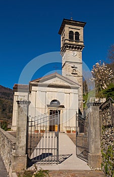 St John Nepomuk Church in Cedarchis, Italy
