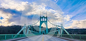 St. John's Bridge in Portland Oregon, USA