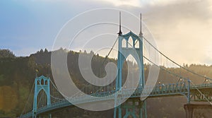 St. John's Bridge in Portland Oregon, USA