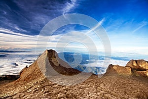 St. John's peak at Mount Kinabalu photo