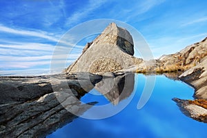 St. John's peak at Mount Kinabalu
