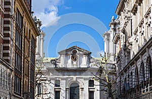 St John's, Smith Square (designed by Thomas Archer, 1728) is a f