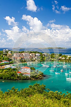 St. John, USVI - Beautiful Blue Skies in Cruz Bay